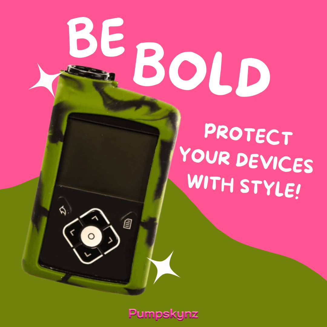 Image of a pump with the phrase Be Bold, protect your devices.